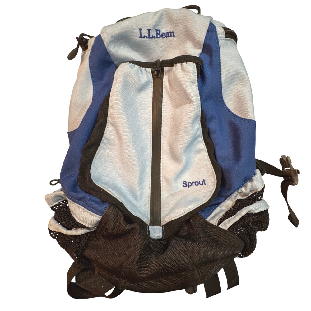 LL‎ Bean Sprout Backpack Blue Light Blue Kids Toddler Hiking Daypack Small